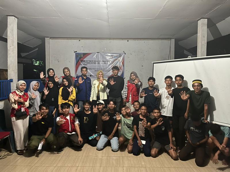 Mahasiswa KKN UNHAS lakukan Sosialisasi Anti Narkoba pada remaja Desa Gattareng Matinggi